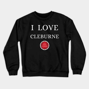 I LOVE CLEBURNE | Alabam county United state of america Crewneck Sweatshirt